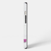 コスモスとドットリボン iPhoneケース (左側面)