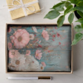 コスモスとハイランドカウのデコパージュ紙 薄葉紙 (ギフト)