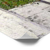 コスモスとピケットフェンス ポスター (角)