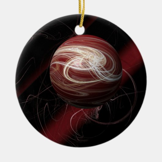 コスモスの糸 セラミックオーナメント (正面)