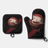 コスモスの糸 鍋つかみ&鍋敷きセット (正面)