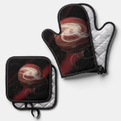 コスモスの糸 鍋つかみ&鍋敷きセット (正面/裏面)