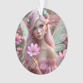 コスモスの美しい10月の妖精 オーナメント (正面)