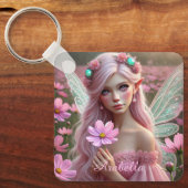 コスモスの美しい10月の妖精 キーホルダー (正面)