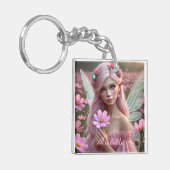 コスモスの美しい10月の妖精 キーホルダー (正面左)