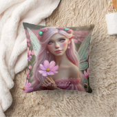 コスモスの美しい10月の妖精 クッション (ブランケット)