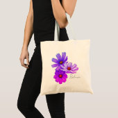 コスモスの花のトートバッグ トートバッグ (正面(商品))