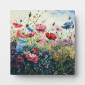 コスモスの花を間近に フォトプラーク (正面)