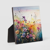 コスモスの花を間近に フォトプラーク (正面)