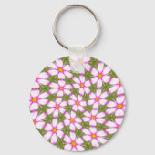 コスモスの花パターン キーホルダー (正面)
