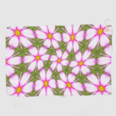 コスモスの花パターン ゴルフタオル (横)