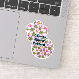 コスモスの花パターン シール