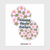 コスモスの花パターン シール (シート)