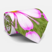 コスモスの花パターン ネクタイ (ロール)