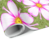 コスモスの花パターン ラッピングペーパー (ロールコーナー)