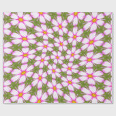 コスモスの花パターン ラッピングペーパー (フラット)