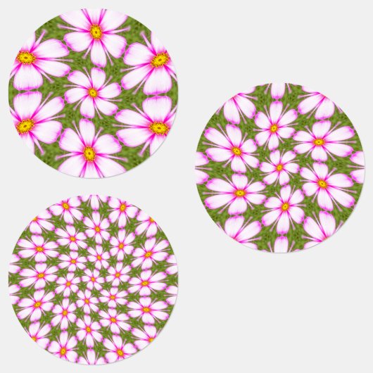 コスモスの花パターン ラベル (グループ)
