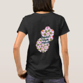コスモスの花パターン Tシャツ (裏面)