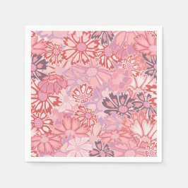 コスモスの花 スタンダードカクテルナプキン