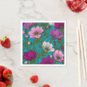 コスモスは青で混ぜ合う スタンダードカクテルナプキン (インサイチュ)