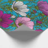 コスモスは青で混ぜ合う ラッピングペーパー (角)