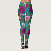 コスモスは青で混ぜ合う レギンス (裏面)