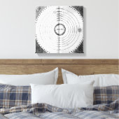 コスモスイラストレーション キャンバスプリント (インサイチュ (寝室))