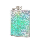 コスモスカラフルタイルモザイク フラスク (左)