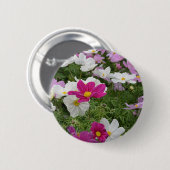 コスモスカラフルフラワーガーデン 缶バッジ (正面&裏面)