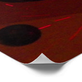 コスモスカラフルプリント#3 ポスター (角)