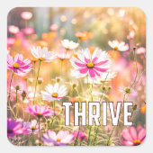 コスモスガーデンウィズ文字 スクエアシール (正面)