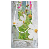 コスモスガーデン印象主義アート スモールペーパーバッグ (裏面)