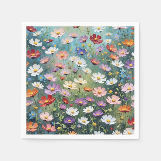 コスモスガーデン抽象芸術 スタンダードカクテルナプキン (正面)