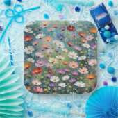 コスモスガーデン抽象芸術 ペーパープレート (パーティー)