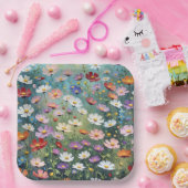 コスモスガーデン抽象芸術 ペーパープレート (パーティー)