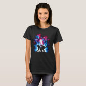 コスモスクールコロッバモンキー銀河系グラフィック宇宙Ar Tシャツ (正面フル)
