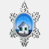 コスモスコテージピューター枠オーナメント スノーフレークピューターオーナメント (右)