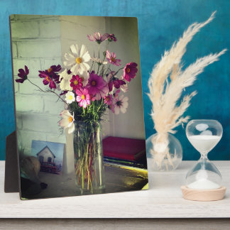 コスモスコテージマントルアレンジメントテーブルトッププラーク フォトプラーク