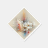 コスモスコンテンポラリー抽象デザイン スタンダードカクテルナプキン (角)