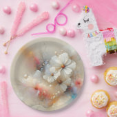 コスモスコンテンポラリー抽象デザイン ペーパープレート (パーティー)