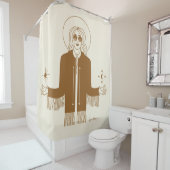 コスモスシャワーカーテンのクイーン シャワーカーテン (インサイチュ)