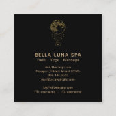 〜コスモスシャーマン月金ゴールド月 スクエア名刺 (裏面)