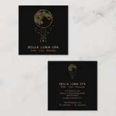 〜コスモスシャーマン月金ゴールド月 スクエア名刺 (正面/裏面)