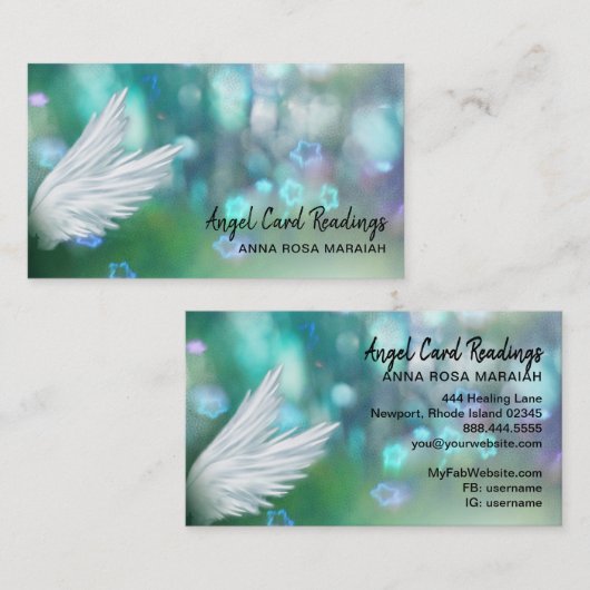 *～*コスモスターズ銀河系エンジェルウィングパステルユニバース 名刺 (正面/裏面)