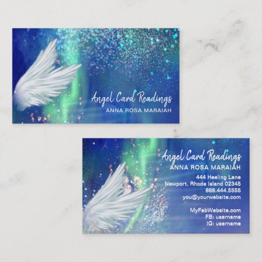*~*コスモスターズ銀河系エンジェルウィングブルーユニバース 名刺 (正面/裏面)
