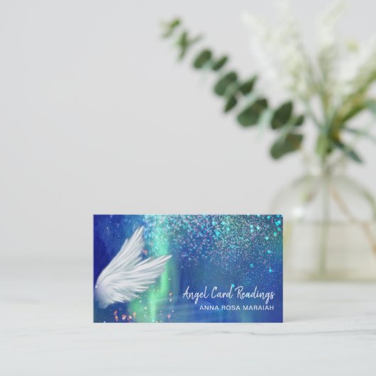 *~*コスモスターズ銀河系エンジェルウィングブルーユニバース 名刺 (スタンド正面)
