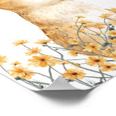 コスモスバニーフラワーウッドランド子供部屋デコール ポスター (角)