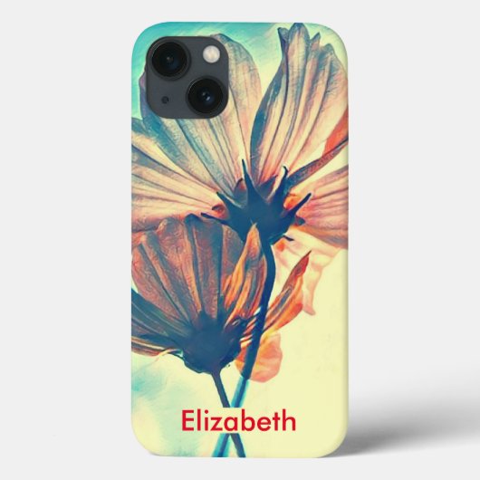 コスモスパーソナライズされたの花 Case-Mate iPhoneケース (裏面)