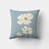 コスモスフラワーシルエットモダンフローラウォール クッション (裏面)