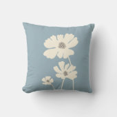 コスモスフラワーシルエットモダンフローラウォール クッション (正面)